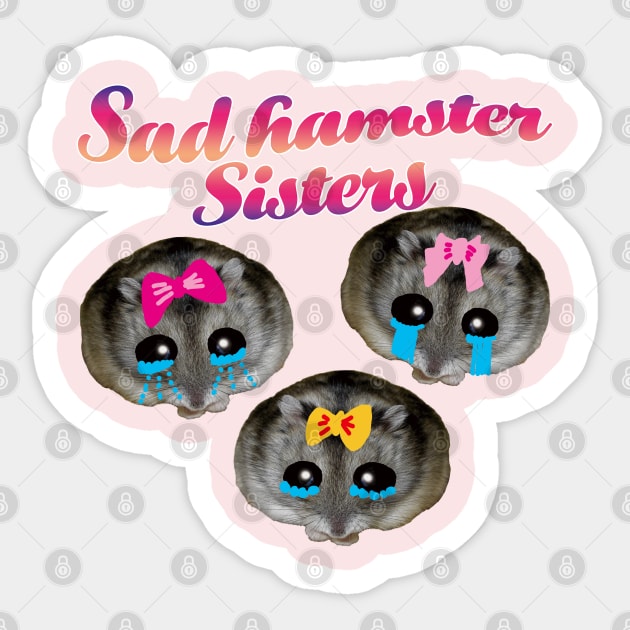 Sad Hamster Sisters Sticker by EunsooLee